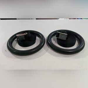 Black Gymnastic Rings with Straps